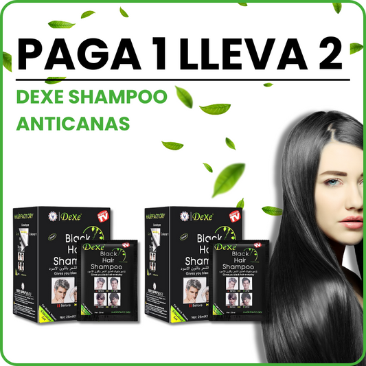 2X1 DEXE SHAMPOO ANTI CANAS CABELLO NEGRO (MUJER)